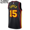 NBA Børn Trøje Atlanta Hawks Clint Capela 15 2022-23 Jordan Statement Edition Sort Swingman